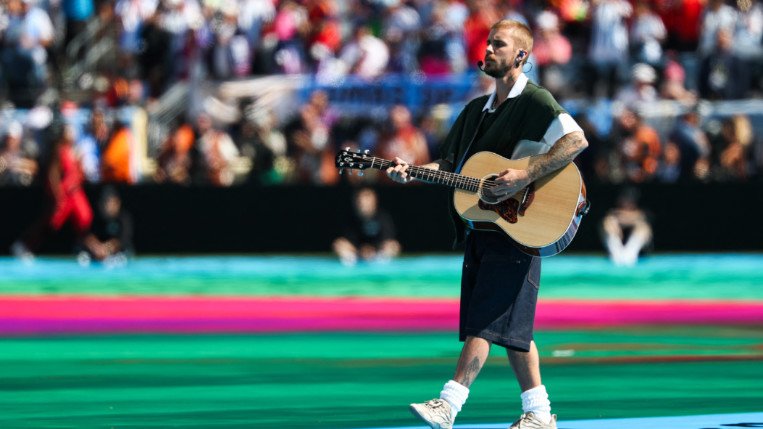 Justin Bieber bei seinem WM Auftritt