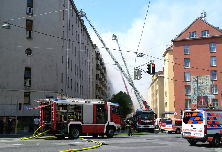 Dachbrand Wien Meidling