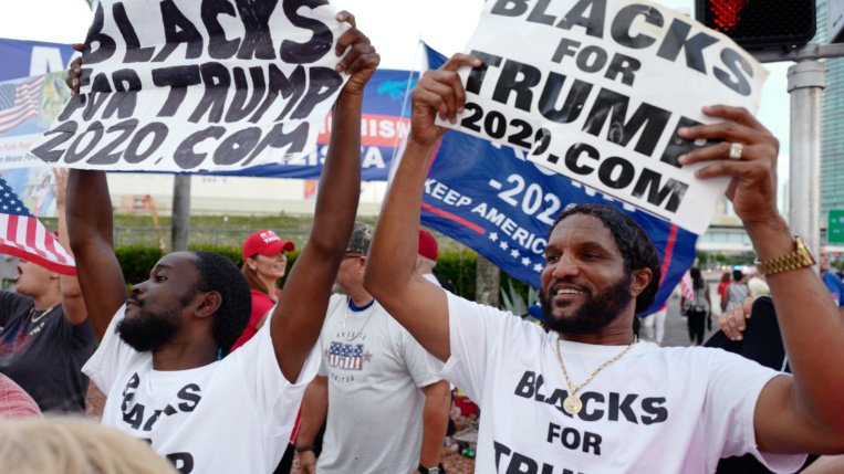 Blacks For Trump Wahlkampf Wahl Election President USA