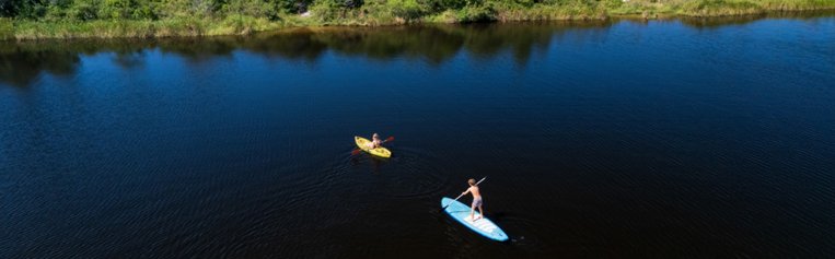 SUP am Wasser
