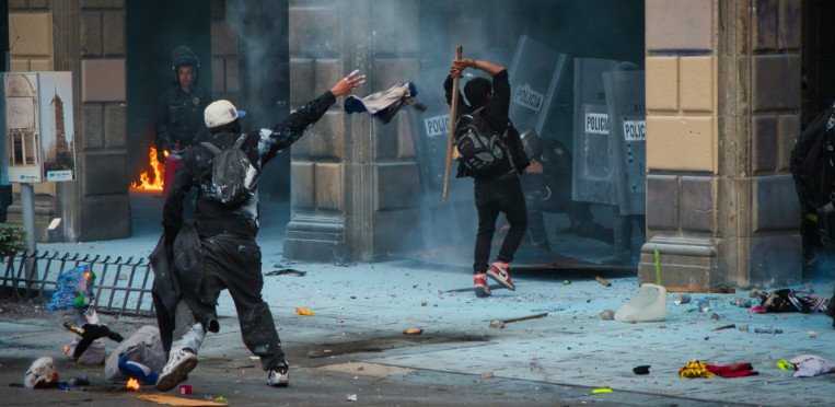 Protest in Mexiko-Stadt